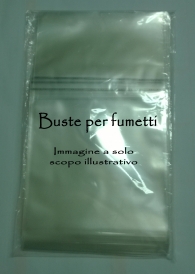 Accessori Fumetti - 100 buste con adesivo per fumetti n.50: 09 x 12cm - mc